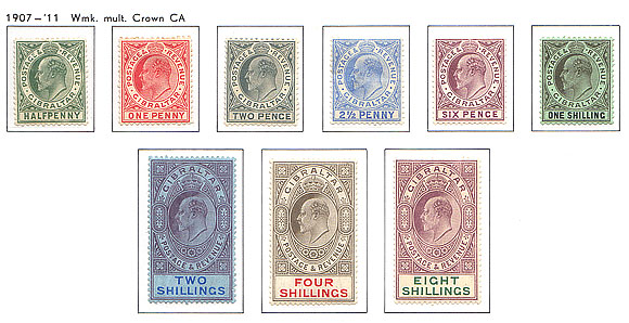 1906 -1912 King Edward VII Complete set