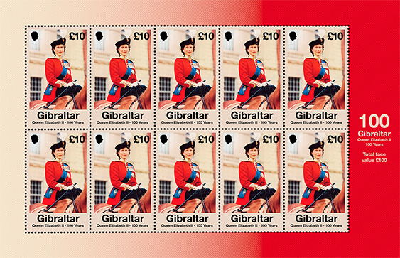 Queen Elizabeth II - 100 Years - �10 Value