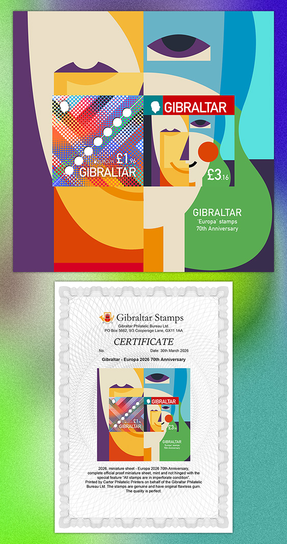 Europa 2026 - Imperforate Proof Minisheet