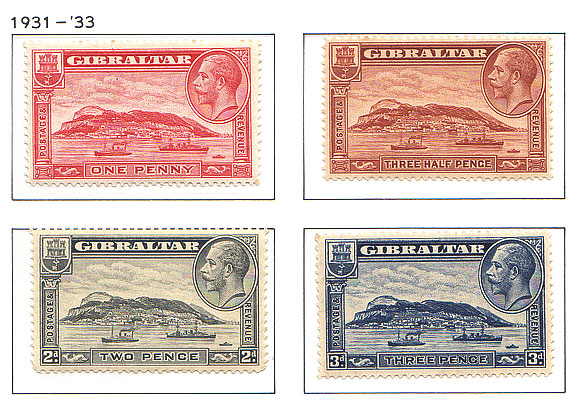 1931 King George V Rock View Set of 4